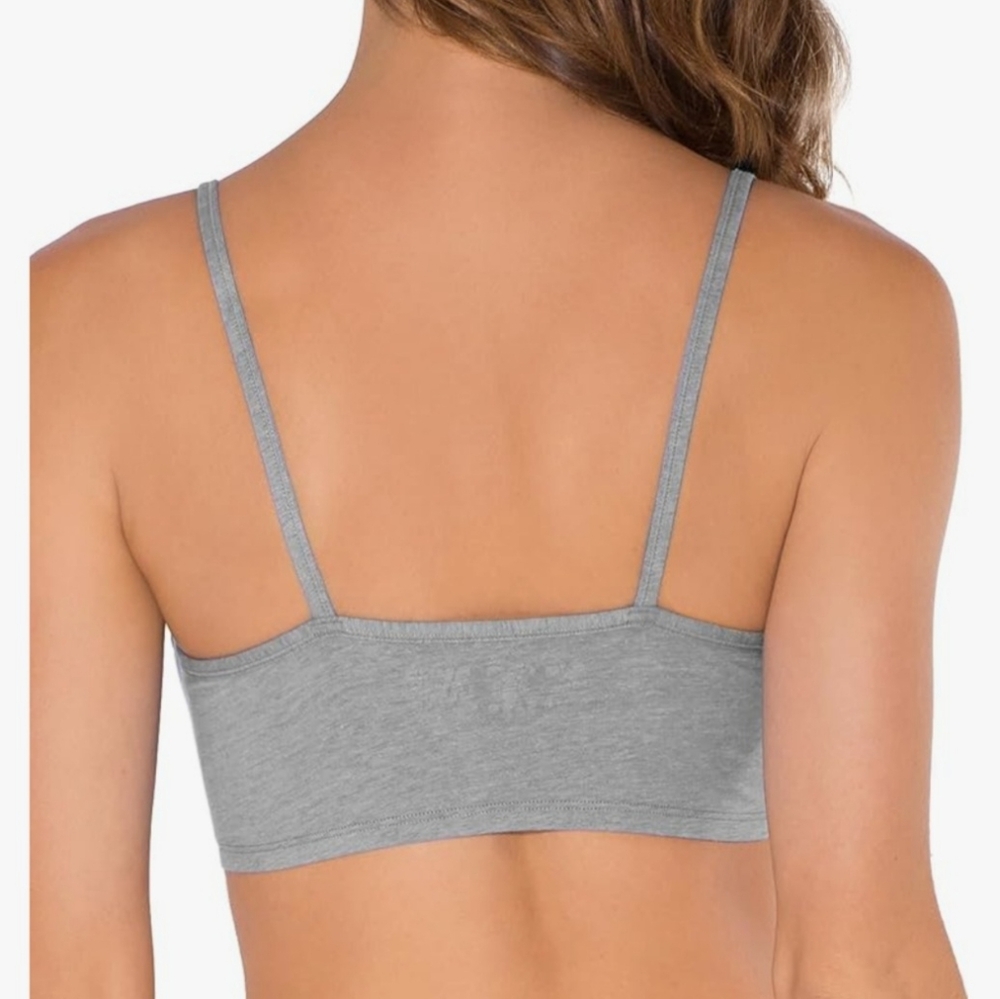 Fruit Of The Loom Spaghetti Strap Sports Bras Size 42 White Gray Blue Value Pack - Picture 7 of 8